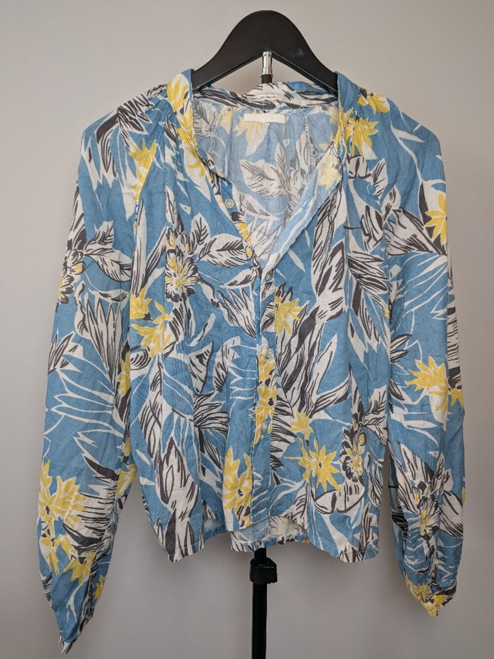 MOTHER Size S The Gatherer Light Thru the Leaves The Sunburst Tropical Shirt